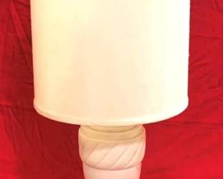 3244 - Marble Lamp - 27" tall You are buying a used as-is electric/electronic item. We do not guarantee all components are present, and if it is not expressly stated, it is untested.

