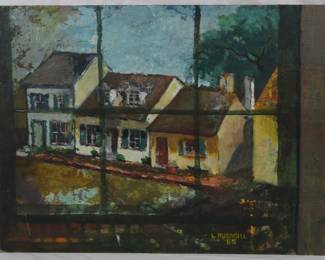 1407 - Oil on Board in Frame - Signed 18.5x24
