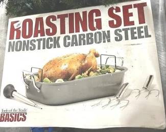 7580 - Roasting Set - Nonstick Carbon Steel 18x13x6
