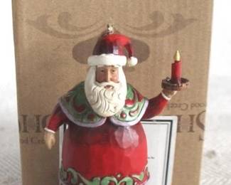 7612 - Jim Shore "Santa with Candle" in Box
