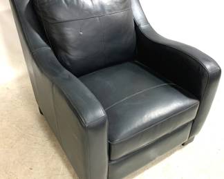 3125 - Leather Chair - 34" x 33" x 38" Midnight/Blackish
