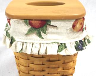 5182 - 2003 Longaberger Basket w Lid & Liners- 7x7x7
