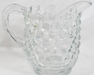 16 - Fostoria American Glass Pitcher 64 oz
