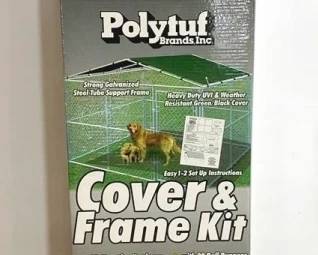 3283 - Polytuf Kennel Cover & Frame Kit in box 10' x 10'
