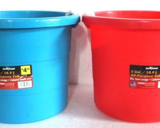 8061 - 2 Five Gallon Buckets - 11" x 13"
