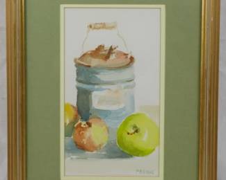 1398 - M.R. Horne Watercolor Framed 18x13
