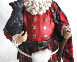 7595 - KSA Collectibles "Highland Friends" Santa w/ Box
