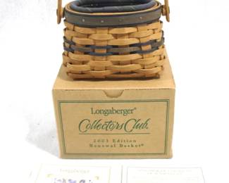 5143 - Longaberger Collectors Club - 2003 Renewal Basket w / Box
