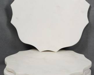 197 - 6 Marble Trivets 8.5"
