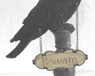 8149 - Raven Decoration - 13" Tall
