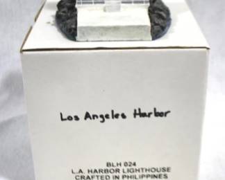 5187 - Danbury Mint LA Harbor Lighthouse w/ Box
