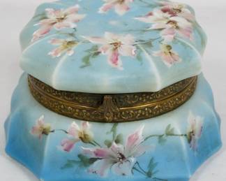 143 - Wave Crest Hand Painted Dresser Box 3.5x5"

