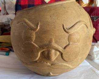 Teddy Roosevelt clay pot