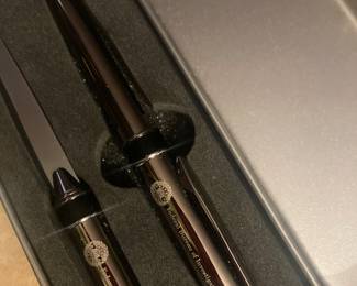 Federal Bureau of Investigation pen and letter opener in case