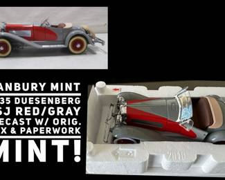 Danbury Mint 1935 Duesenberg SSJ Red/ Gray Diecast

NEW IN BOX! 