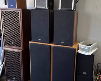 Peavey 112 PT PA  Speaker Pair 
Fisher ST-015 Speaker Pair 
Fisher D-13 Speaker Pair 
Sansui SP-200 speaker pair 