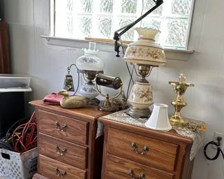 Nightstands
Black drafting lamp