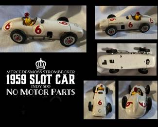 1959 Strombecker Mercedes Moss Indy 500 Slot Car