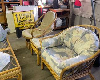 Boho living set for outdoors or indoors 
