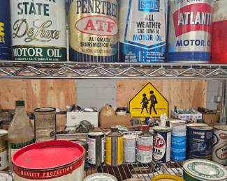 Antique and vintage cans