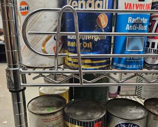 Antique and vintage cans
