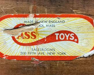 Antique Cass toys Pirate theme toy box