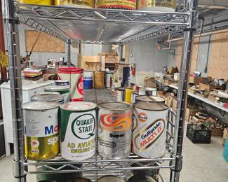 Antique and vintage cans