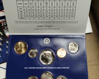 Vintage sealed mint uncirculated American coins
