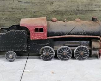 Antique tin train