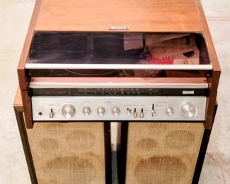 Sony HP-580 with Dual 1210 turntable