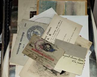 Miscellaneous vintage military memorabilia / letters