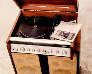 Sony HP-580 with Dual 1210 turntable
