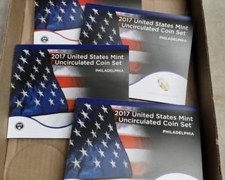 Vintage sealed mint uncirculated American coins