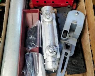 Vintage tin trains and cars