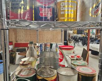 Antique and vintage cans