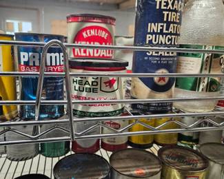 Antique and vintage cans