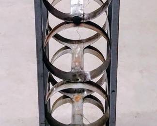Vintage steel freon holder