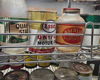 Antique and vintage cans