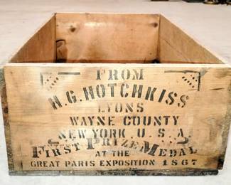 Vintage wooden crate