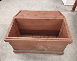 Huge vintage wooden box