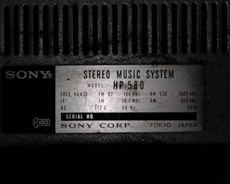 Sony HP-580 with Dual 1210 turntable