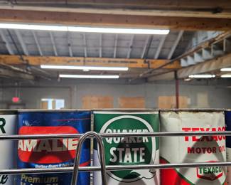Antique and vintage cans