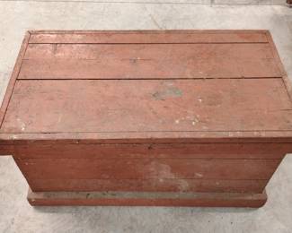 Huge vintage wooden box