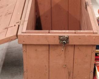 Huge vintage wooden box