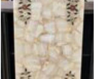 Vintage marble inlaid floral design