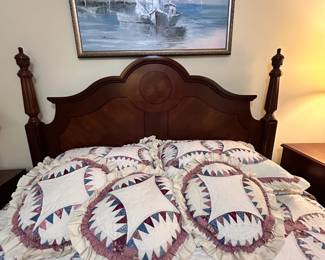 Queen Size Wood Headboard and Frame