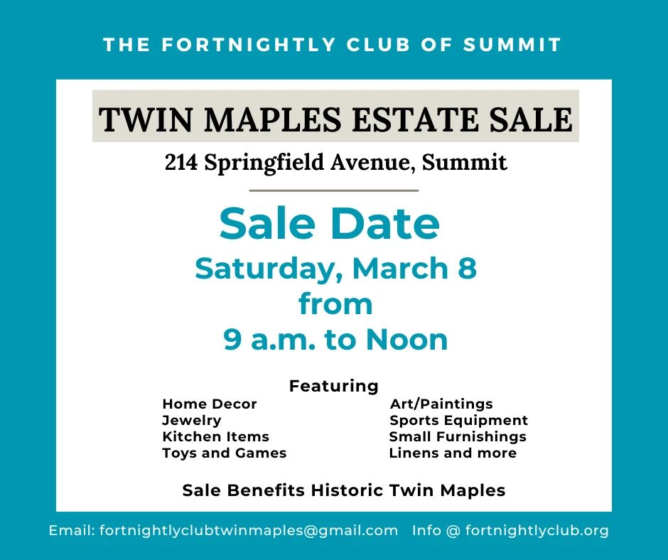 TWIN MAPLES ESTATE SALE