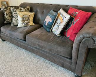 Sofa + throw pillows