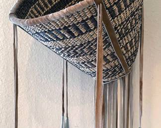 Burden basket with tin cones