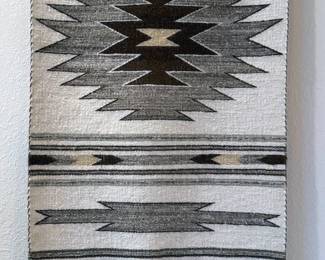 Navajo/Dine rug; print by Margaret Baucom